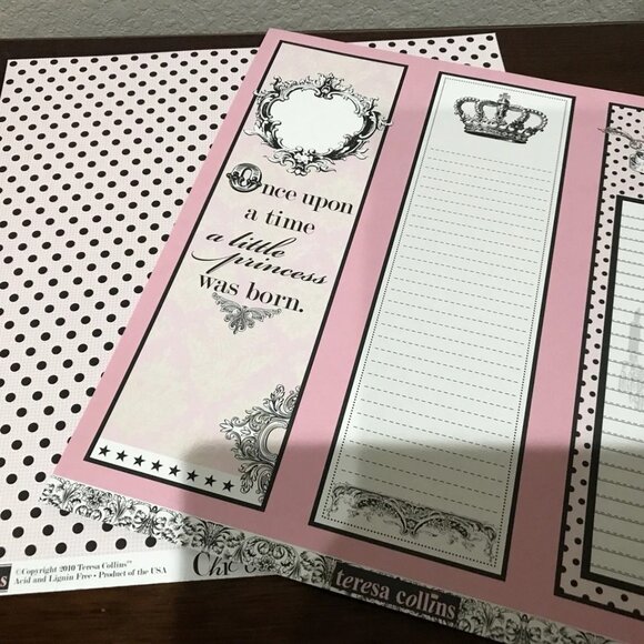 Teresa Collin’s Chic Be’Be’ Girl Scrapbook Items Vintage 2010 Sealed with Extras - Picture 15 of 16